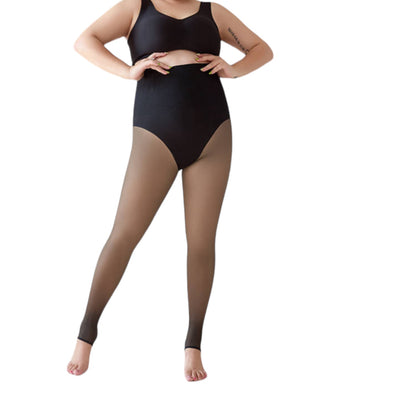 Women's Seamless Plus Size High Waist Invisible Tights - 100g & 200g