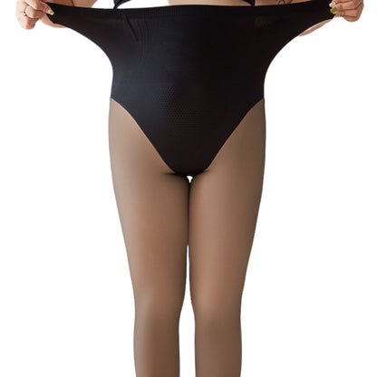 Women's Seamless Plus Size High Waist Invisible Tights - 100g & 200g